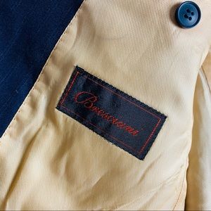 Bresciani Blue Stripe Mens Blazer, 40